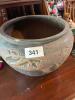 Art Nouveau-Style Stoneware Jardiniere with Relief Grapevine Motif - 5