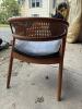 Mid-Century Modern Cane Barrel Chair - 2