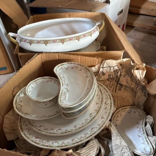 Limoges Austria Floral Porcelain Dishes