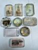 Assorted Glass Paperweights with Landmark and Advertising Designs