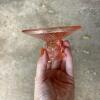 Pink Glass Centerpiece Bowls and Souvenir Stemware Lot - 4