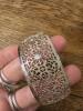 West German Filigree Cuff Bracelet - 3
