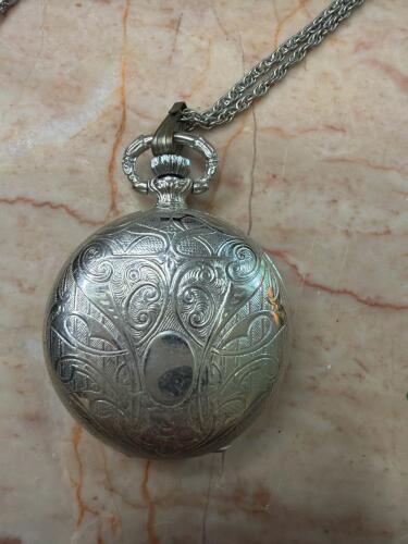La Marque Swiss 17 Jewels Incabloc Pocket Watch with Chain