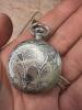 La Marque Swiss 17 Jewels Incabloc Pocket Watch with Chain - 4