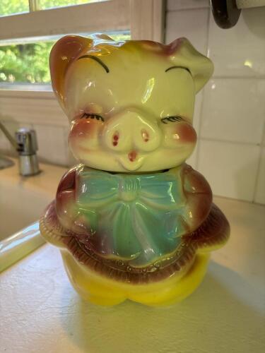 Vintage Pig Cookie Jar