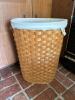 Three Woven Rattan Laundry Hampers - 2