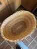 Three Woven Rattan Laundry Hampers - 8