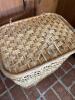 Three Woven Rattan Laundry Hampers - 11