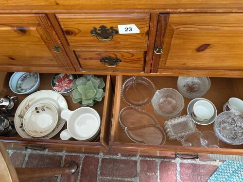 Assorted Glass and Ceramic Tableware Lot