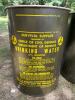 Two Office of Civil Defense Drinking Water Storage Barrels - 5