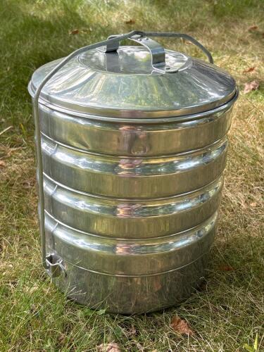 Stainless Steel Stackable Mess Kit with Utensils