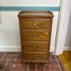 Small Four-Drawer Wooden Chest