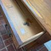 Eastlake-Style Wood Washstand Cabinet with Drawers - 4