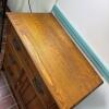 Eastlake-Style Wood Washstand Cabinet with Drawers - 6