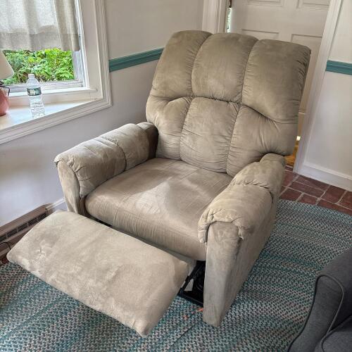 Taupe Power Lift Recliner Chair With Remote
