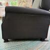 Dark Gray Upholstered Wingback-Style Push-Back Recliner - 7