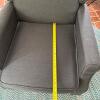 Dark Gray Upholstered Wingback-Style Push-Back Recliner - 10