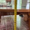 Oval Wood Dining Table with Turned Legs - 12