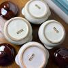 Four Gailstyn-Sutton Brown Stoneware Crock Soup Bowls with Lids - 5