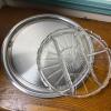Everedy Metal Party Server with Divided Glass Tray - 6