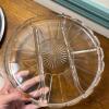 Everedy Metal Party Server with Divided Glass Tray - 9