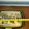 Four Currier and Ives American Homestead Seasons Decorative Trays - 7