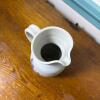 Williamsburg Pottery Stoneware Pitcher With Blue Leaf Motif - 2