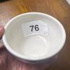 Pair Blue Floral USA Stoneware Custard Bowls - 7