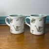 Pair of Pfaltzgraff Naturewood Mugs with Botanical Motif - 4