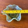 Opalescent Green Pressed Glass Bowl With Ruffled Edge - 5