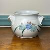 Signed Floral Studio Pottery Planter with Handles