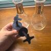 Pyrex Oil and Vinegar Cruets with Gold Bands and Stoppers - 5