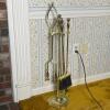 Brass Fireplace Tool Set with Stand