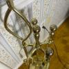 Brass Fireplace Tool Set with Stand - 2