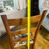 Ladder-Back Child's Rocking Chair With Floral Seat - 4