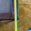 Two-Tier Wooden End Table With Woven Cane Insets - 6