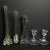 Glass Vases and Candlestick Holders