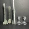 Glass Vases and Candlestick Holders - 4