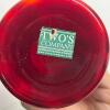 Decorative Red Glass Vase - 2