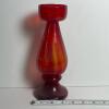 Decorative Red Glass Vase - 4