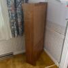 Glass Door Display Cabinet in Mission-Style Oak with Brass Accents - 5