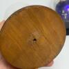 Pair of Glass Display Domes with Wood Bases and Ornament - 2