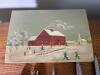 Assorted Scissors and Punches in Painted Wooden Box - 4