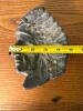 Cast Metal Native American Head Dish in the Manner of Early 20th Century - 3