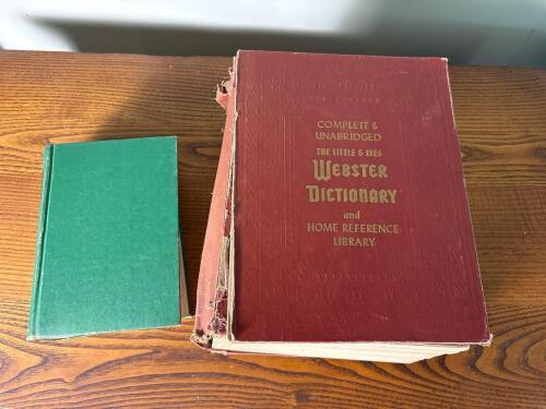 Webster Dictionary and Meta Given's Modern Encyclopedia of Cooking