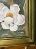 5"x7" Oil on Canvas White Flower Still Life Painting - 4