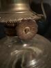 Antique Oil Lamps With Pressed And Patterned Glass Bases - 2
