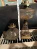 Antique Oil Lamps With Pressed And Patterned Glass Bases - 8