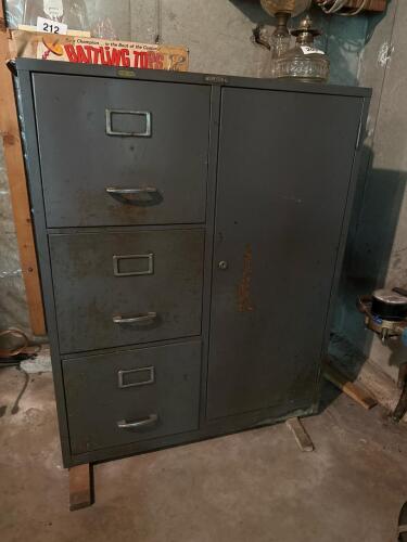 Cole-Steel Metal File Cabinet with Drawers and Shelves