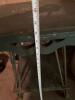 Painted Wood and Metal Table with Lower Shelf, Arts and Crafts-Style - 7